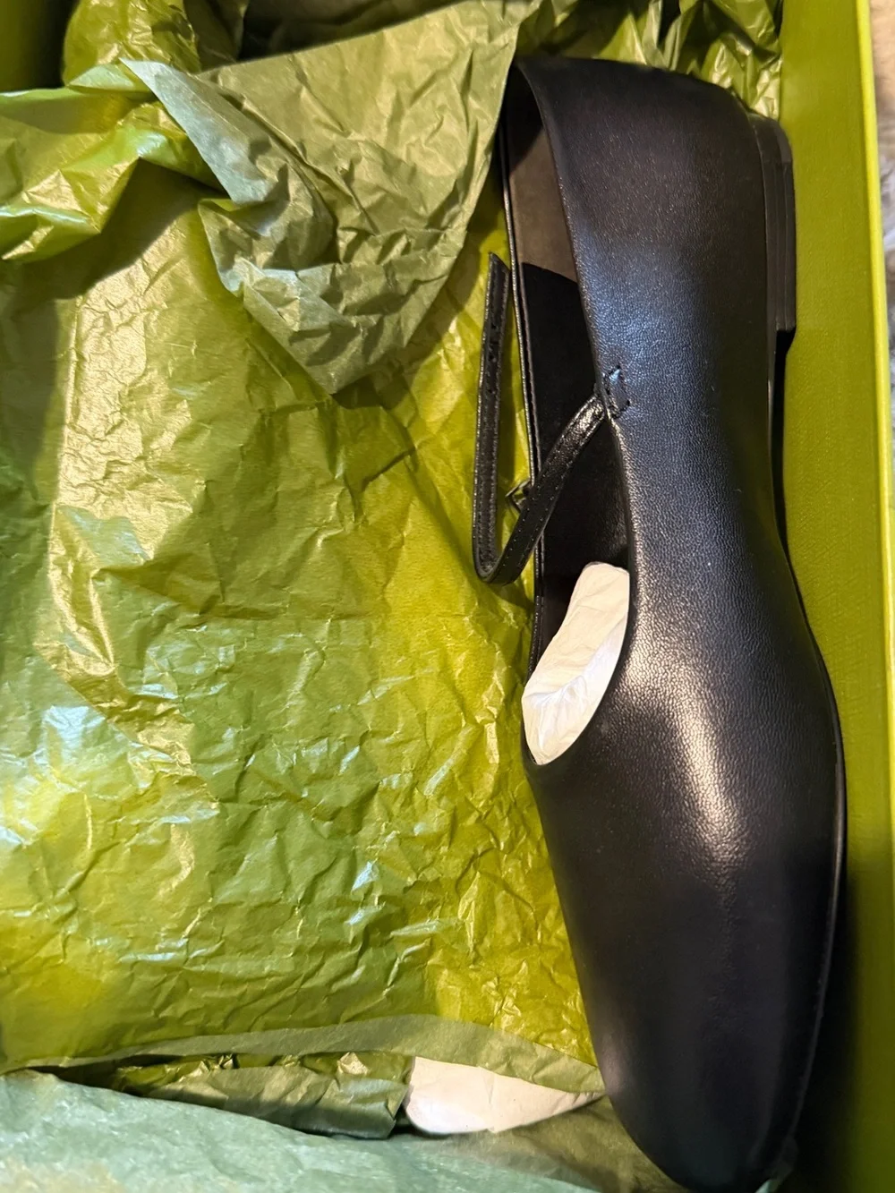 Tory Burch Black Leather Mary Jane Flats